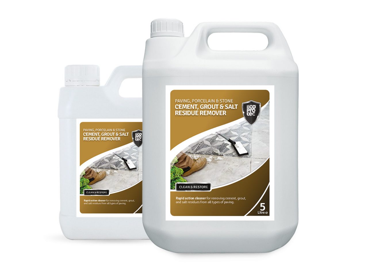 EcoProTec Epoxy & Silicone Cleaner By LTP – 5L Non-Caustic Residue Remover For Indoors & Out
