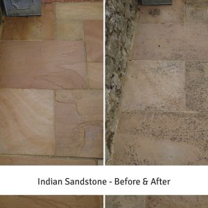 Indian Sandstone - Before & After.